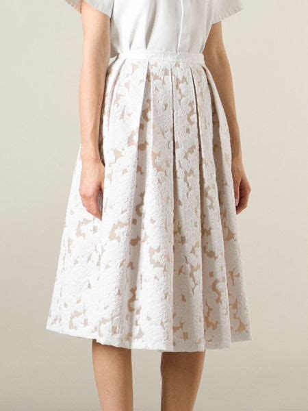 michael michael kors floral lace skirt|Michael Kors pleated skirts.